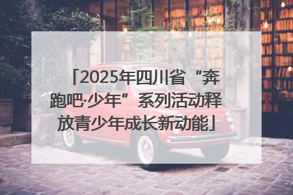 2025年四川省“奔跑吧·少年”系列活动释放青少年成长新动能