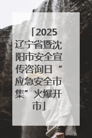 2025辽宁省暨沈阳市安全宣传咨询日“应急安全市集”火爆开市
