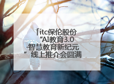 itc保伦股份“AI教育3.0·智慧教育新纪元”线上推介会圆满举办，以科技之光照亮教育未来！